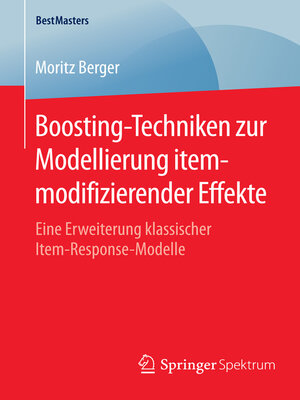 cover image of Boosting-Techniken zur Modellierung itemmodifizierender Effekte